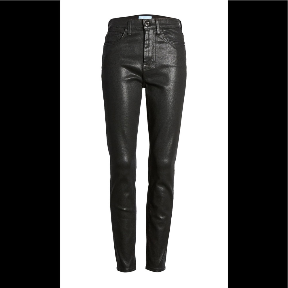 7 For All Mankind - Black coated denim
